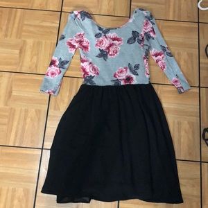 Floral dress.